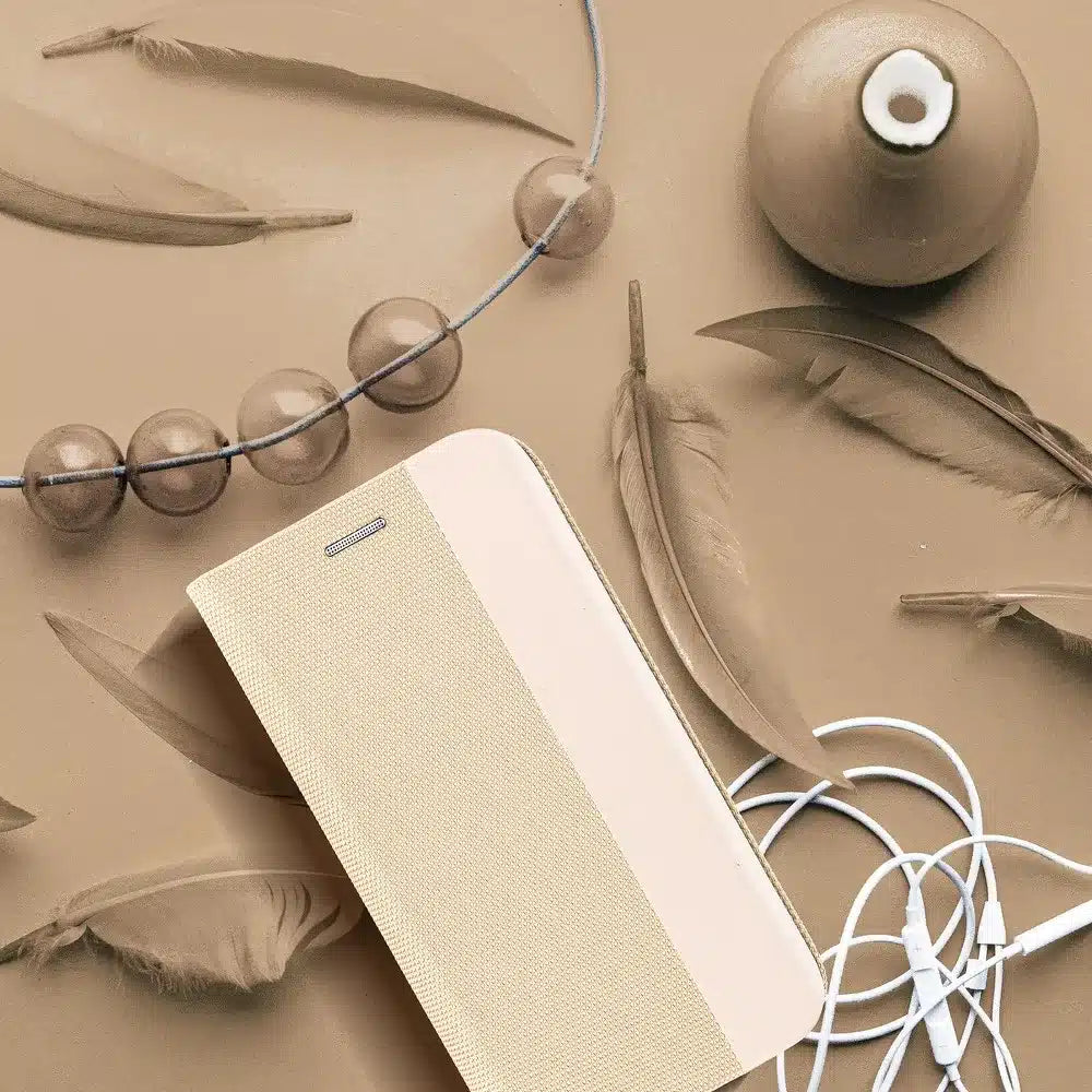 SENSITIVE Book preklopna maska za SAMSUNG GALAXY A53 5G zlatna
