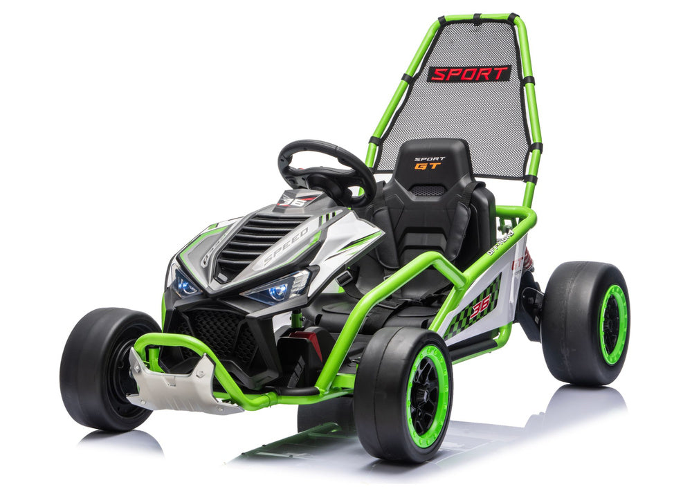 Buggy na akumulator DM-107 24V7 sa tihim motorom - zeleni