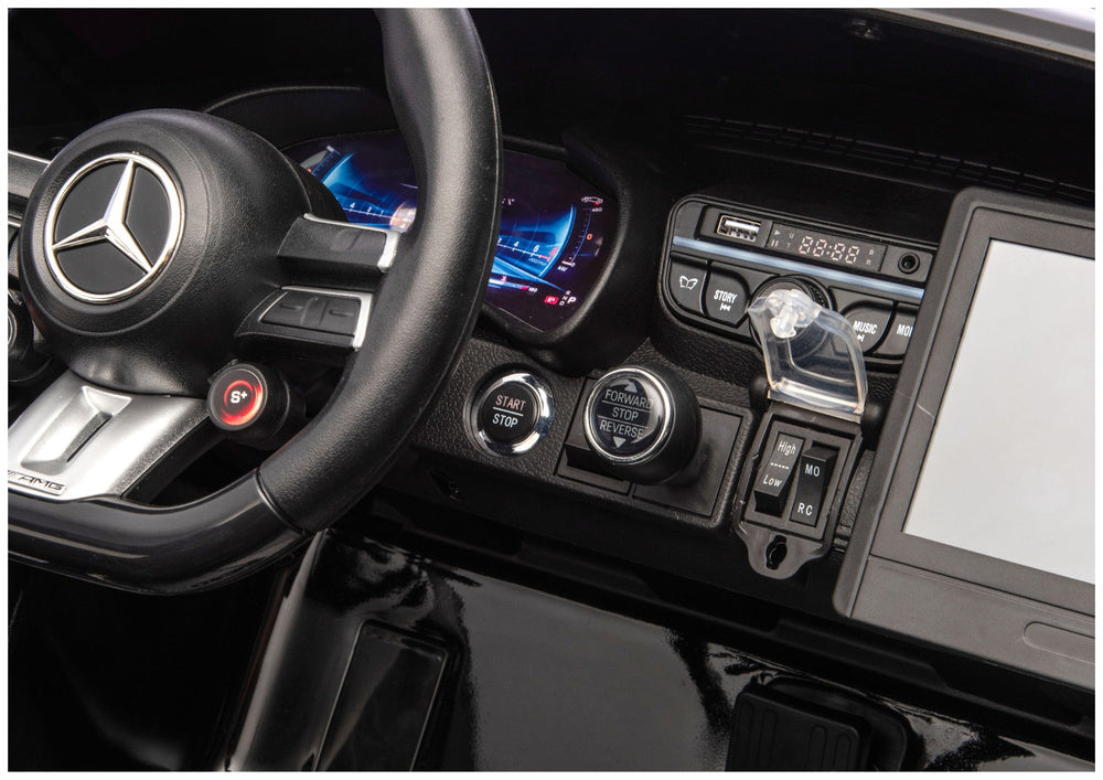 Licencirani auto na akumulator Mercedes GT63 AMG DK-GTQ63 24V - dvosjed - crna