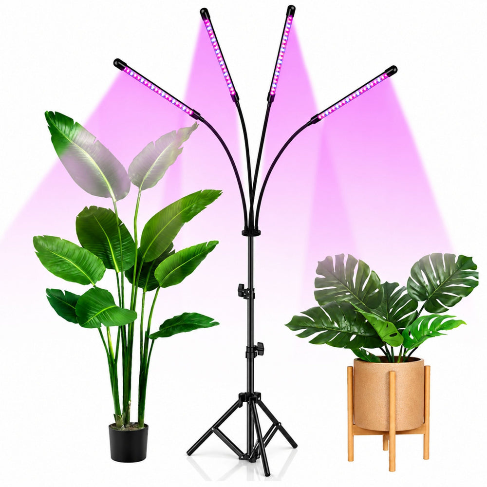 LED lampa s daljinskim upravljačem za uzgoj biljaka s 4 panela