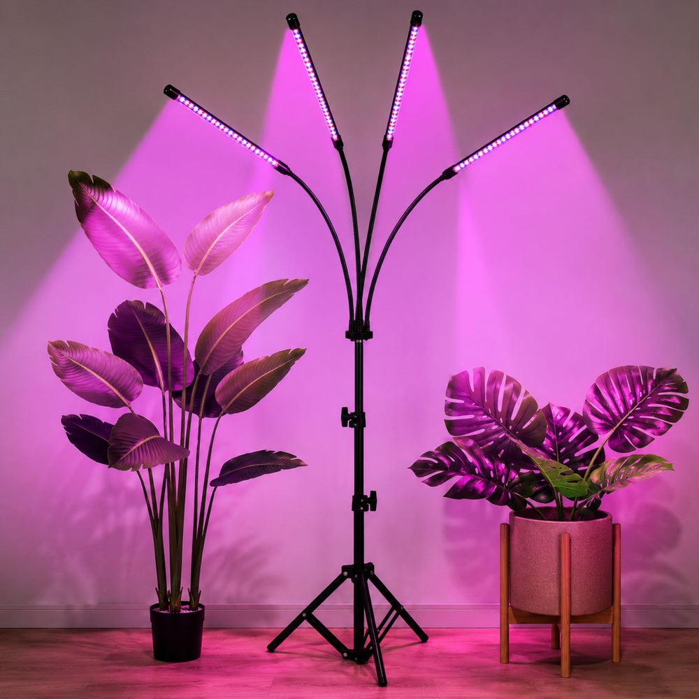 LED lampa s daljinskim upravljačem za uzgoj biljaka s 4 panela