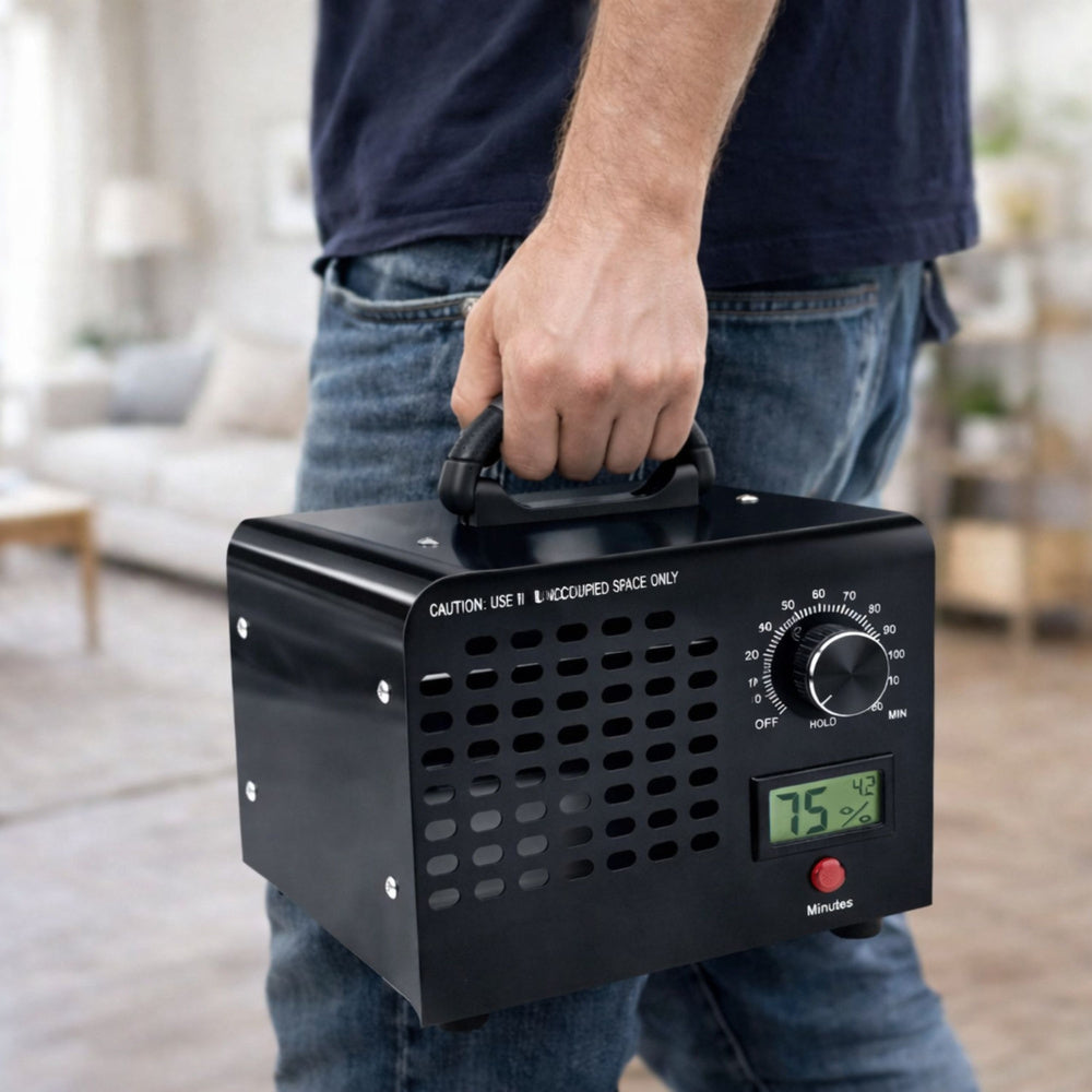 Generator ozona 60000 MG s displayom i tajmerom - crni