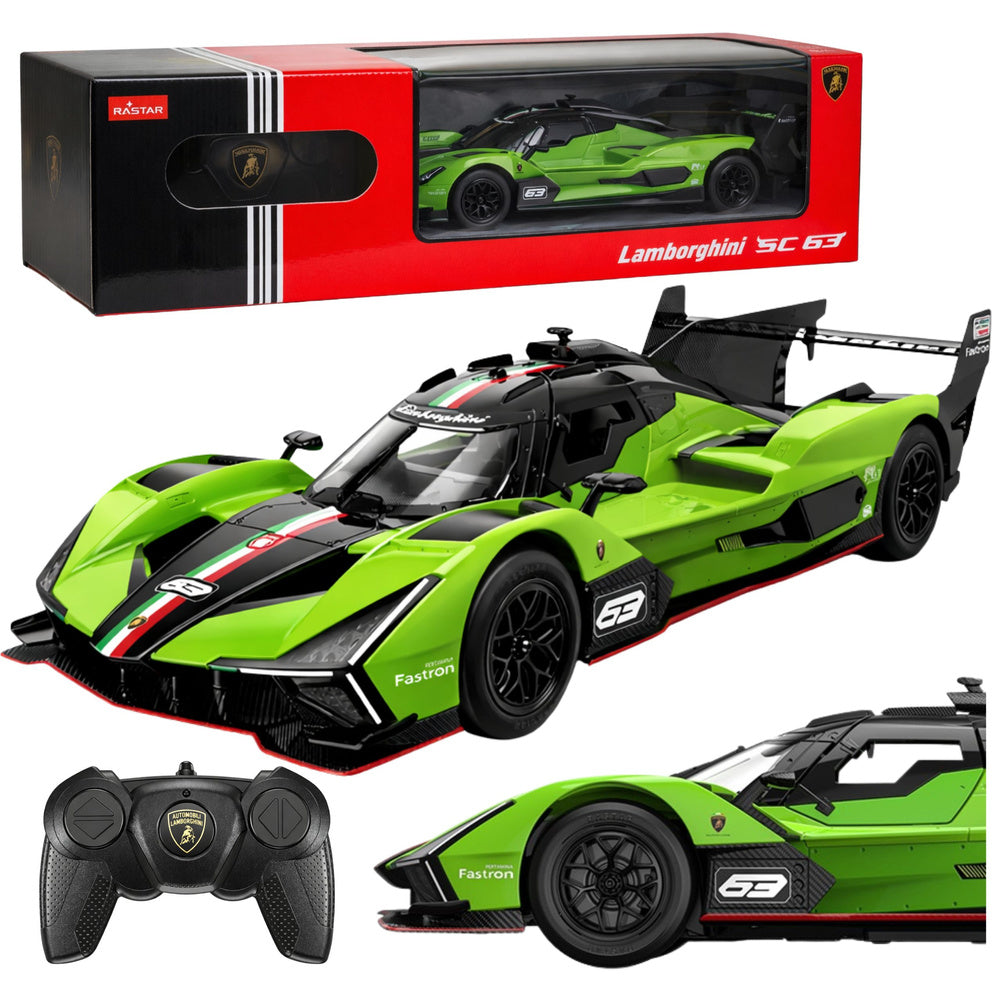 Licencirani auto na daljinsko upravljanje Lamborghini SC63 Rastar 1:24 - zeleni