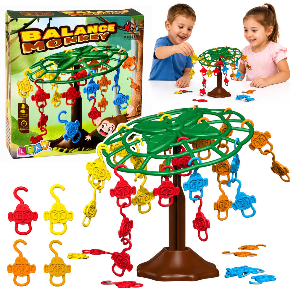 Family Arcade Game Balancing Falling Monkeys Tree