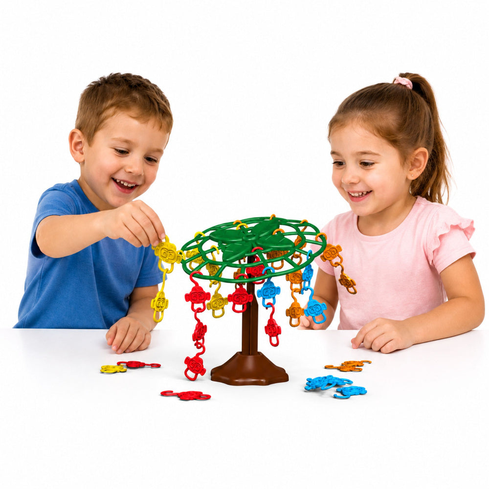 Family Arcade Game Balancing Falling Monkeys Tree