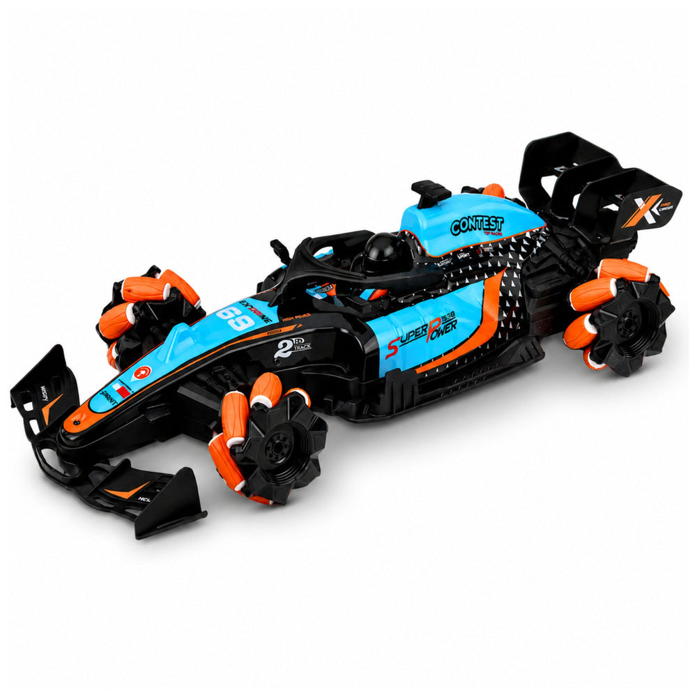 Remote Controlled RC Car 360° Rotation 4WD Lights Smoke 1:10