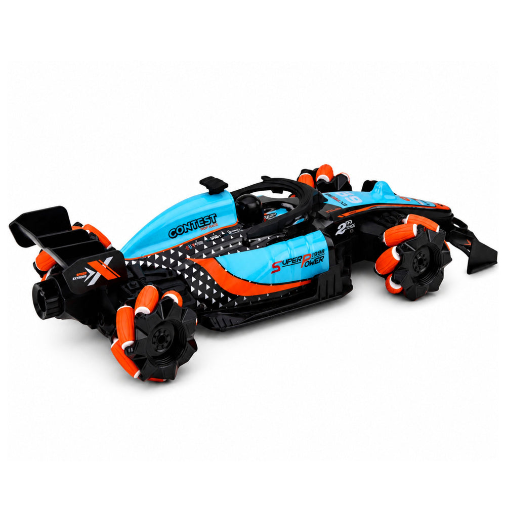 Remote Controlled RC Car 360° Rotation 4WD Lights Smoke 1:10
