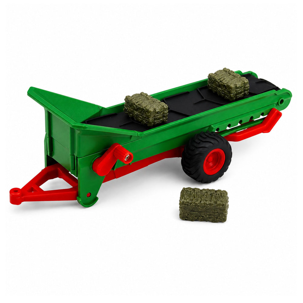 Remote Controlled Agricultural Tractor with Conveyor Belt RC Bale Lights 1:24