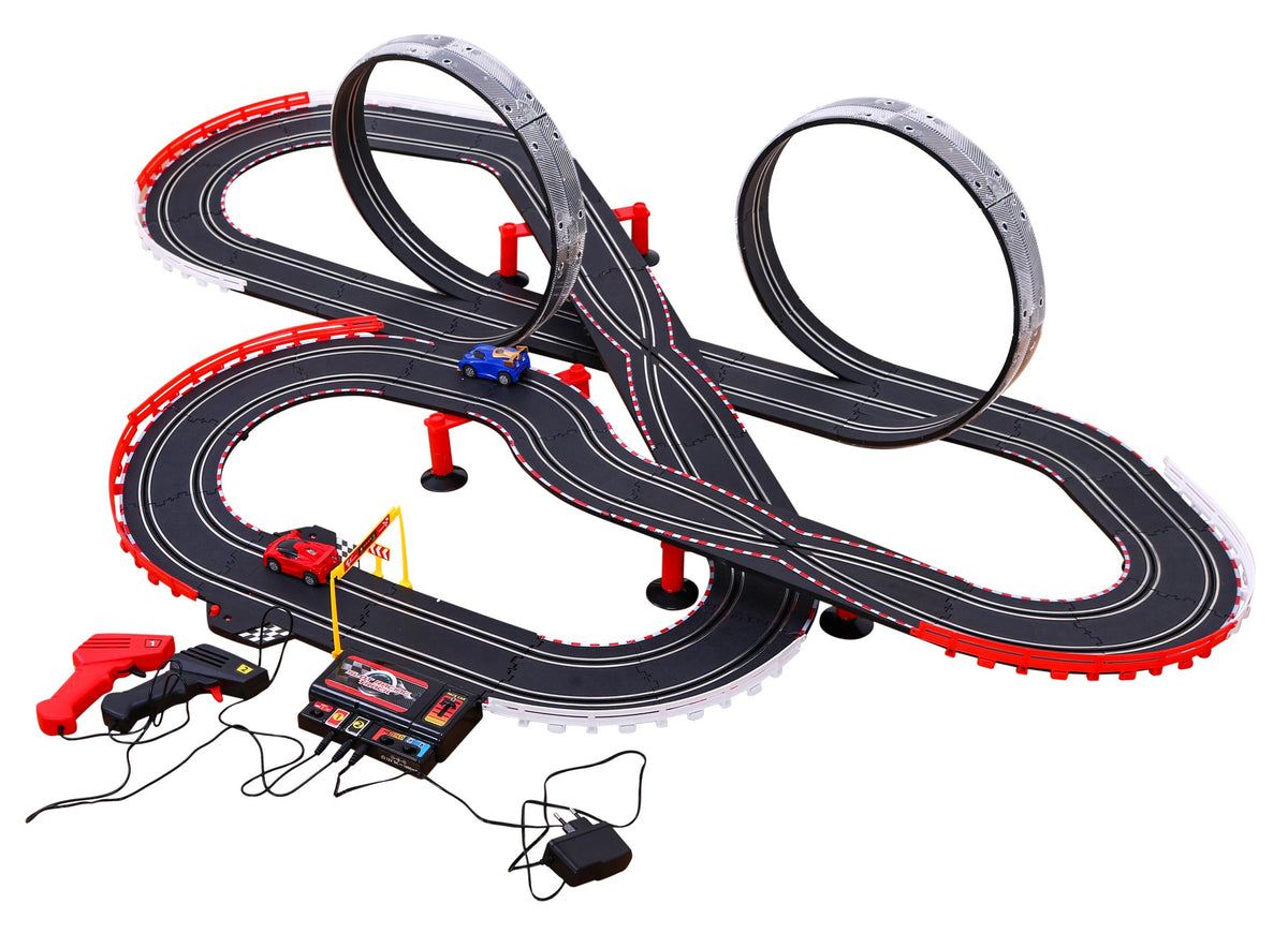 Velika trkaća staza Slot Racing sa 2 petlje
