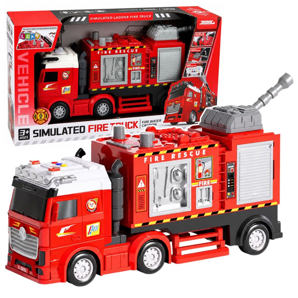 Fire Truck Fire Department With Water Cannon Drive Lights Sounds