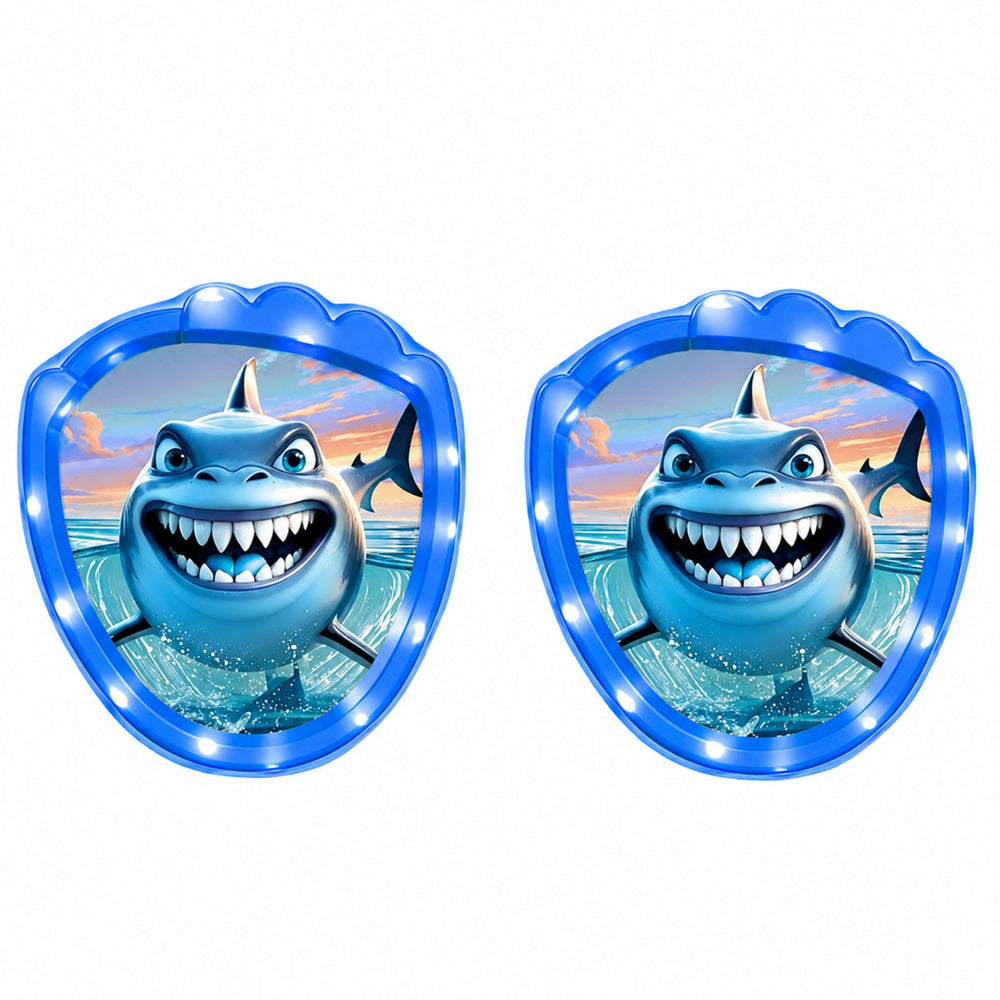 Arcade Game for Throwing, Catching, Paddle, Glowing Balls, LED Shark