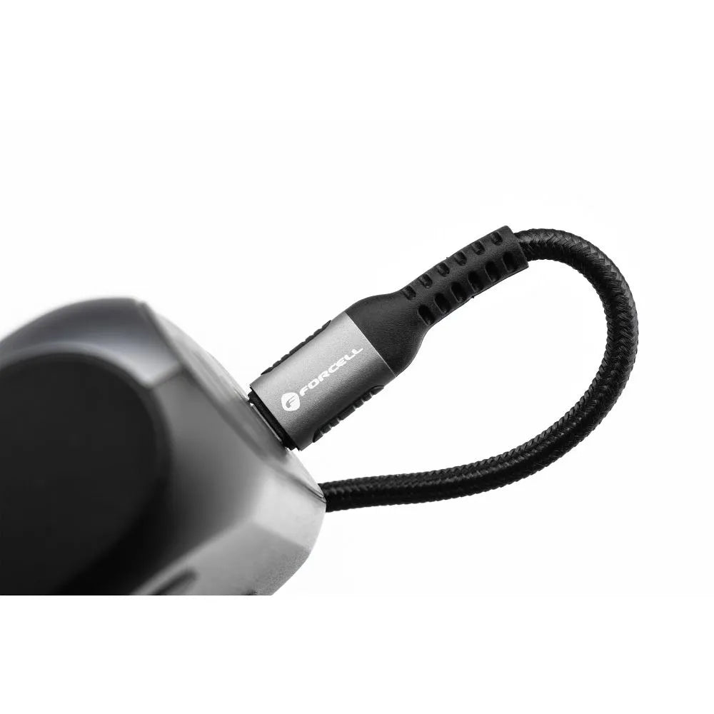 FORCELL F-ENERGY C263 Kabel tipa C na tip C QC4.0 PD 5A 240W Cafule 3m crna