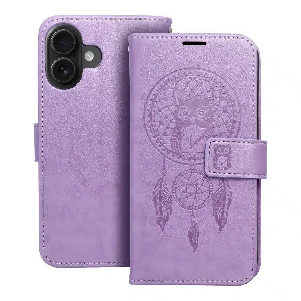 MEZZO Book case preklopna torbica za iPhone 16 dream catcher purple