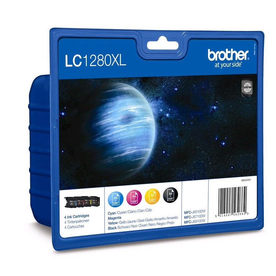Brother LC-1280XLVALBPDR spremnik s tintom 4 kom Original Visoki (XL) prinos Crno, Plavo, Magenta, Žuto