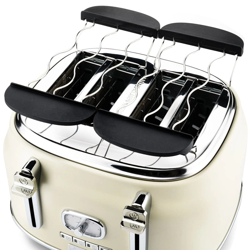 Westinghouse Retro White 4 Slice toster