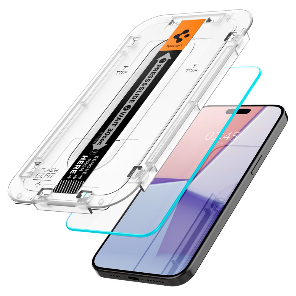 SPIGEN GLAS.TR EZ FIT Kaljeno staklo za iPhone 15 Pro Max prozirno