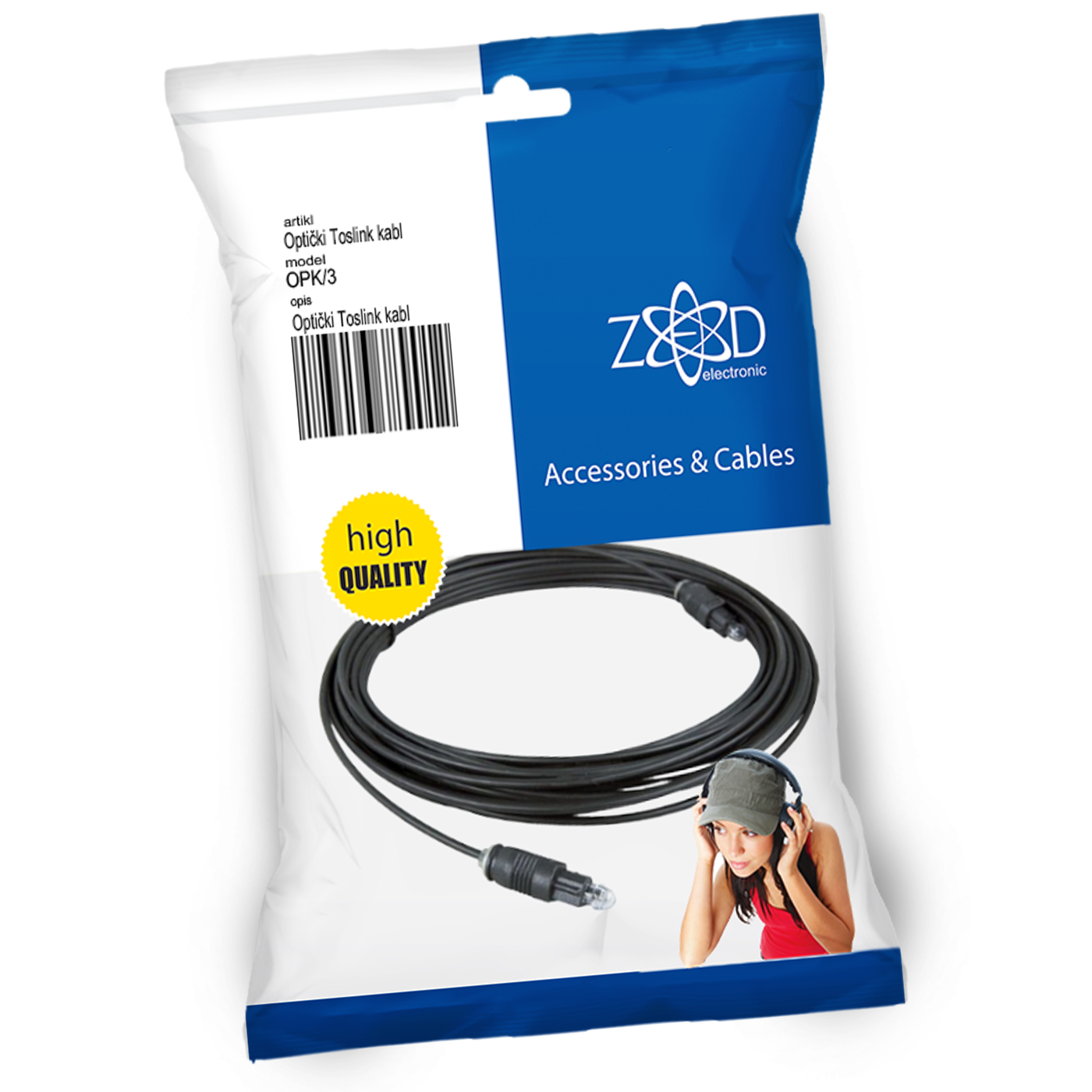 ZED electronic Optički Toslink kabel 3 metra, extra kvaliteta - OPK/3