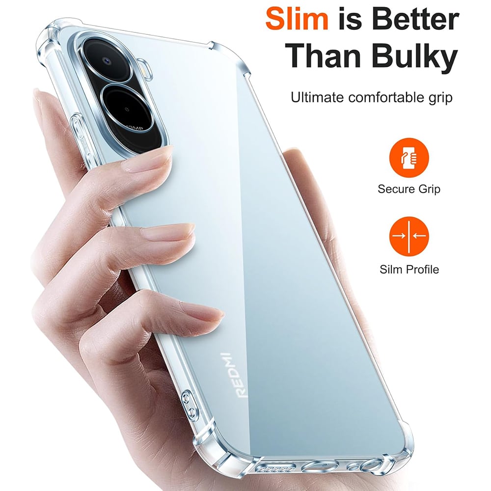 Techsuit Shockproof Clear Silicone prozirna maskica otporna na udarce za Xiaomi Redmi A7 Pro 4G