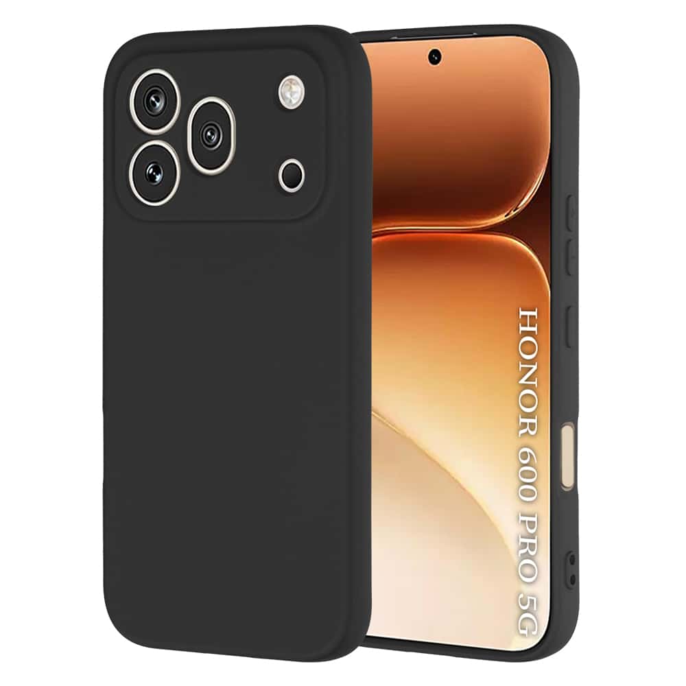 Techsuit SoftFlex silikonska maska za Honor 600 Pro – crna