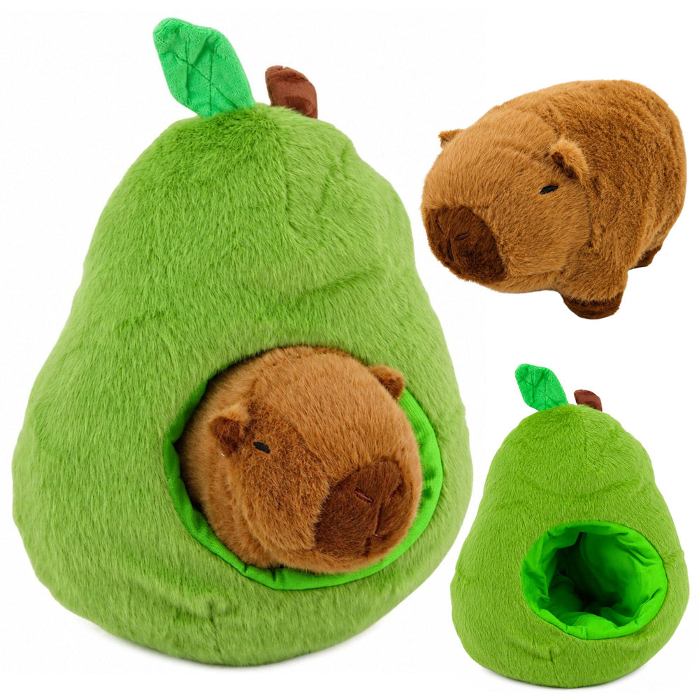 Green Avocado with Capybara 2 in 1 Plush Toy 35 cm