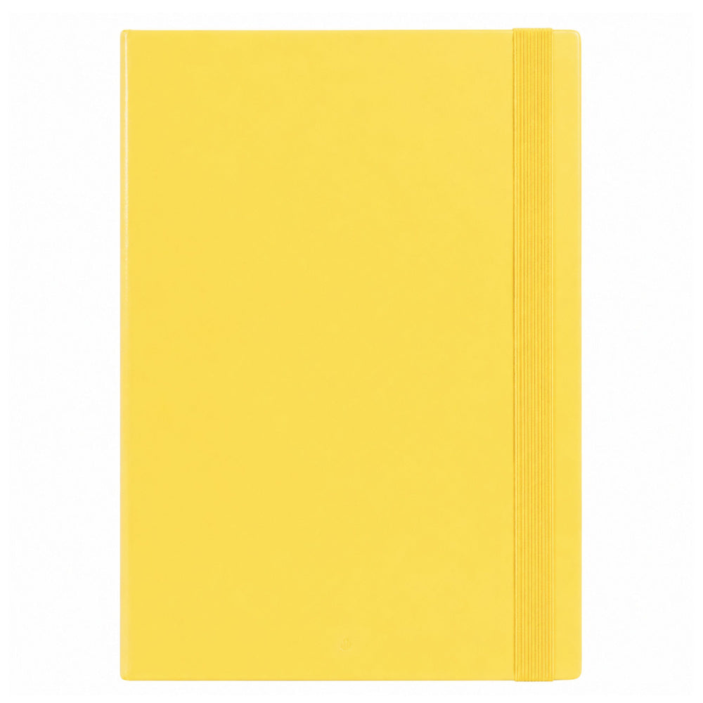 Folder for documents with elastic band, hard, office, yellow, A4/4.5 cm