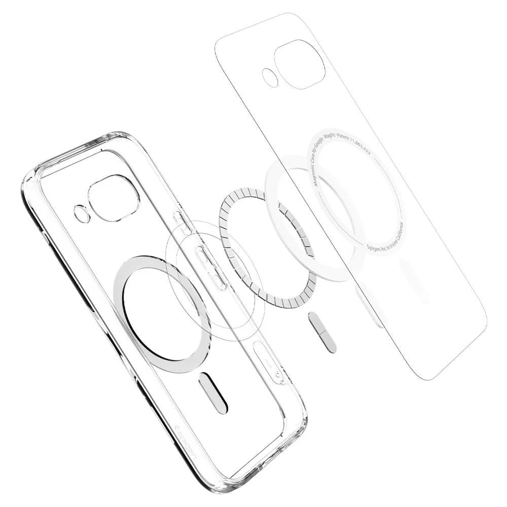 SPIGEN ULTRA HYBRID MAG futrola kompatibilna s MagSafeom za GOOGLE PIXEL 9A prozirna/bijela