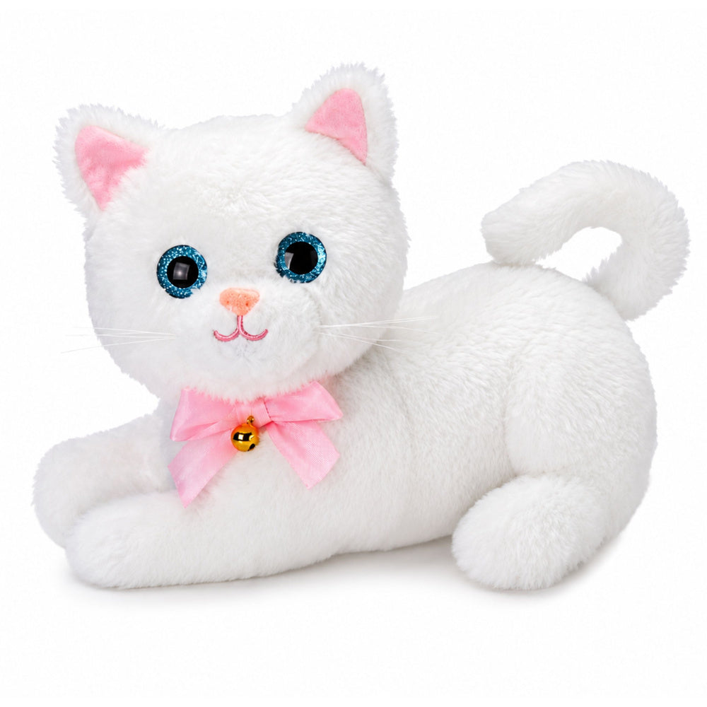 Interactive Kitten with Bottle and Little Sounds Melodies Recording White
