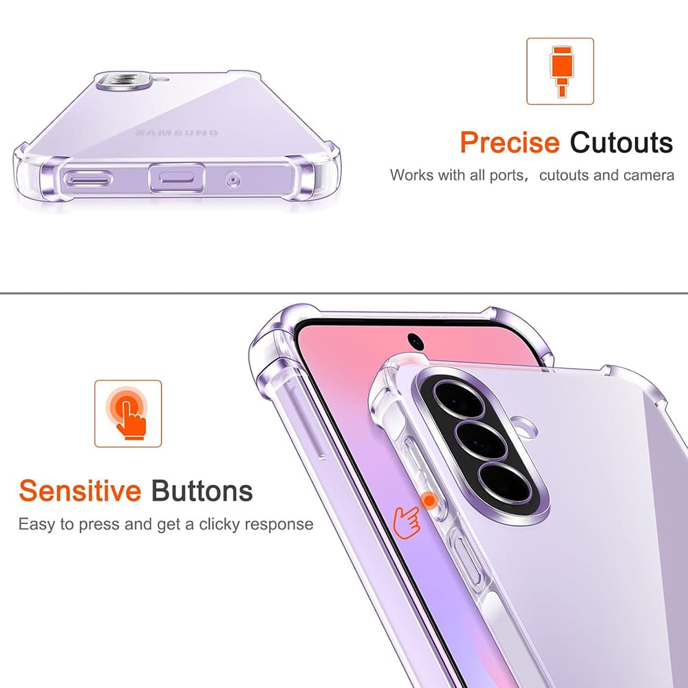 Techsuit Shockproof Clear Silicone prozirna maskica otporna na udarce za Samsung Galaxy A27 5G