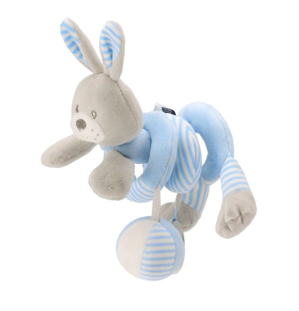 Plišana spirala zeko grey&mint