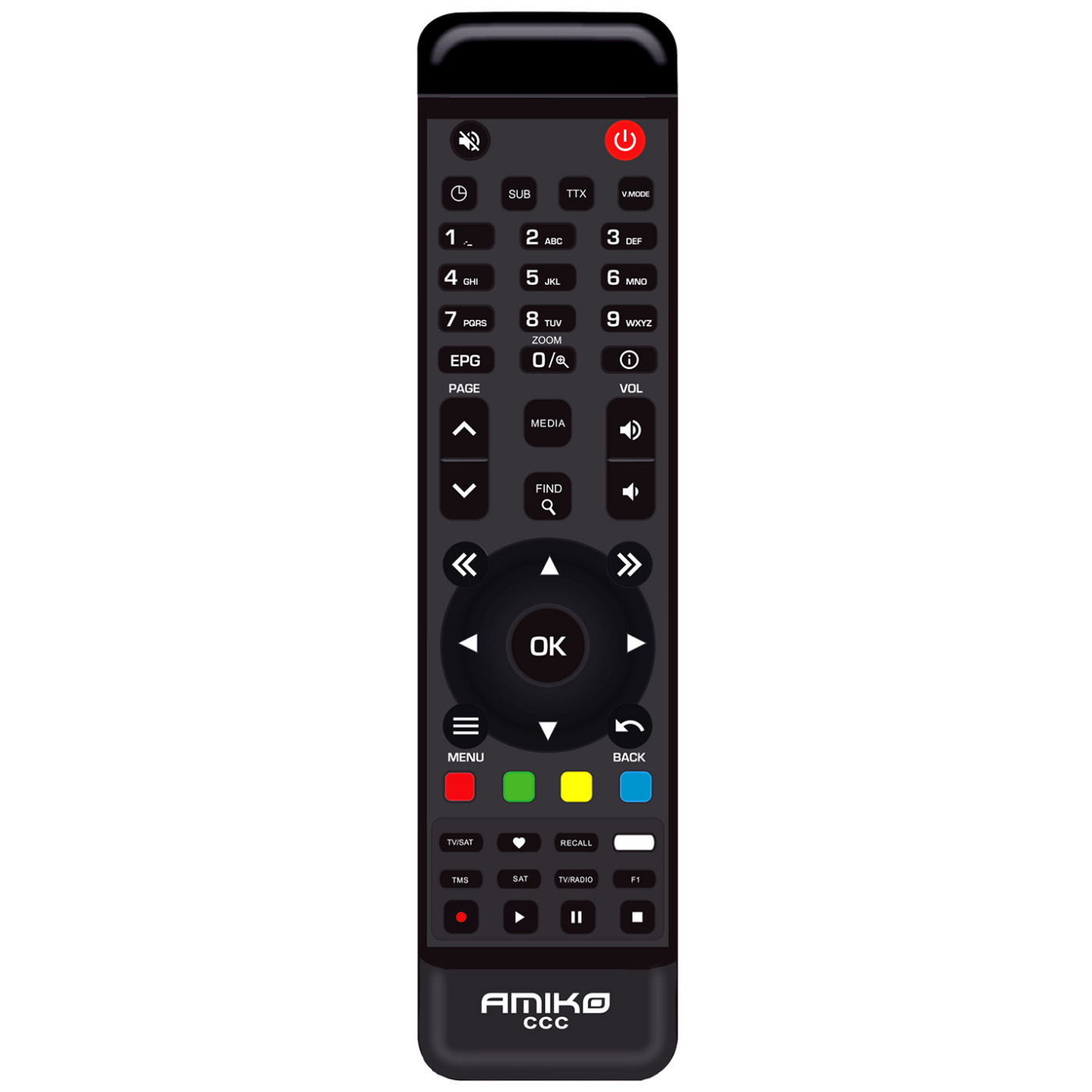 Amiko Prijemnik DVB-S2+T2/C, H.265, Full HD, HDMI, USB - MINI COMBO 3
