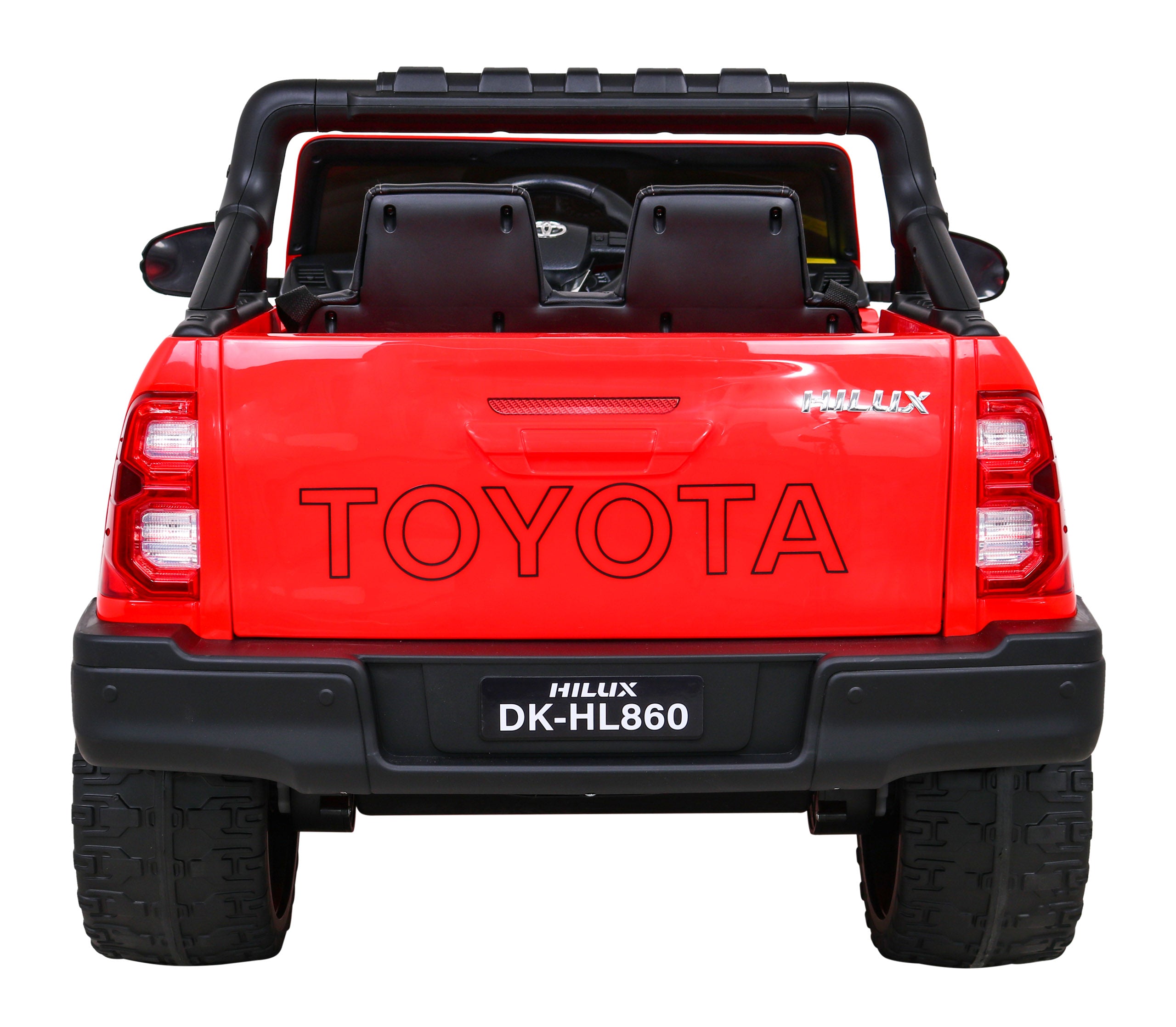Licencirani auto na akumulator Toyota Hilux 4x4 - crveni