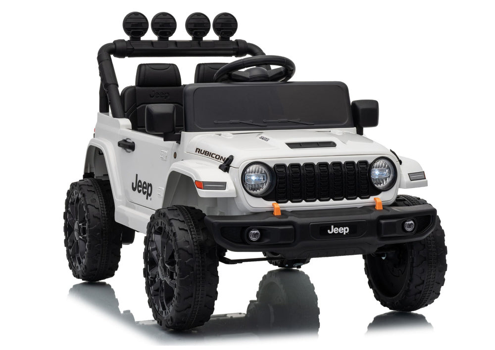Jeep Rubicon DK-JWR558 24V White Battery-Powered Vehicle