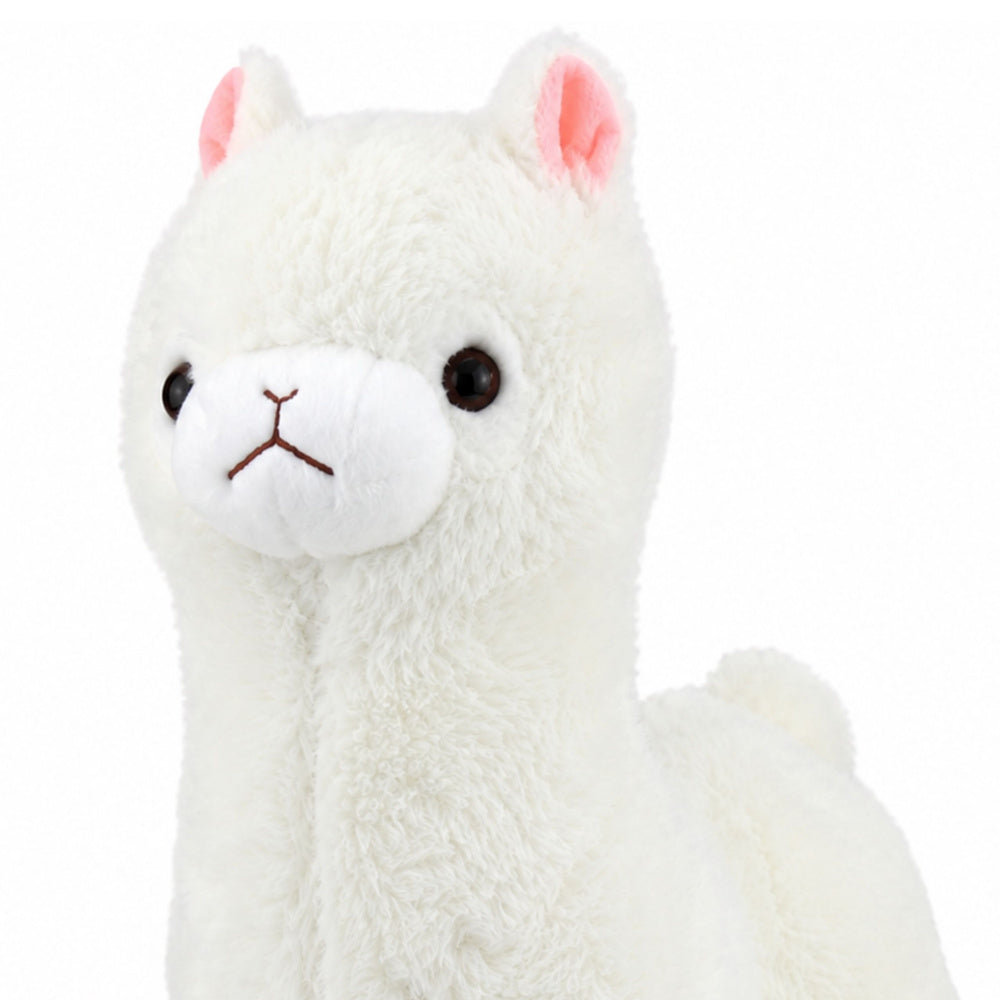 Plush Alpaca Llama Plush Toy Cuddly Toy Soft Fur White 38 cm