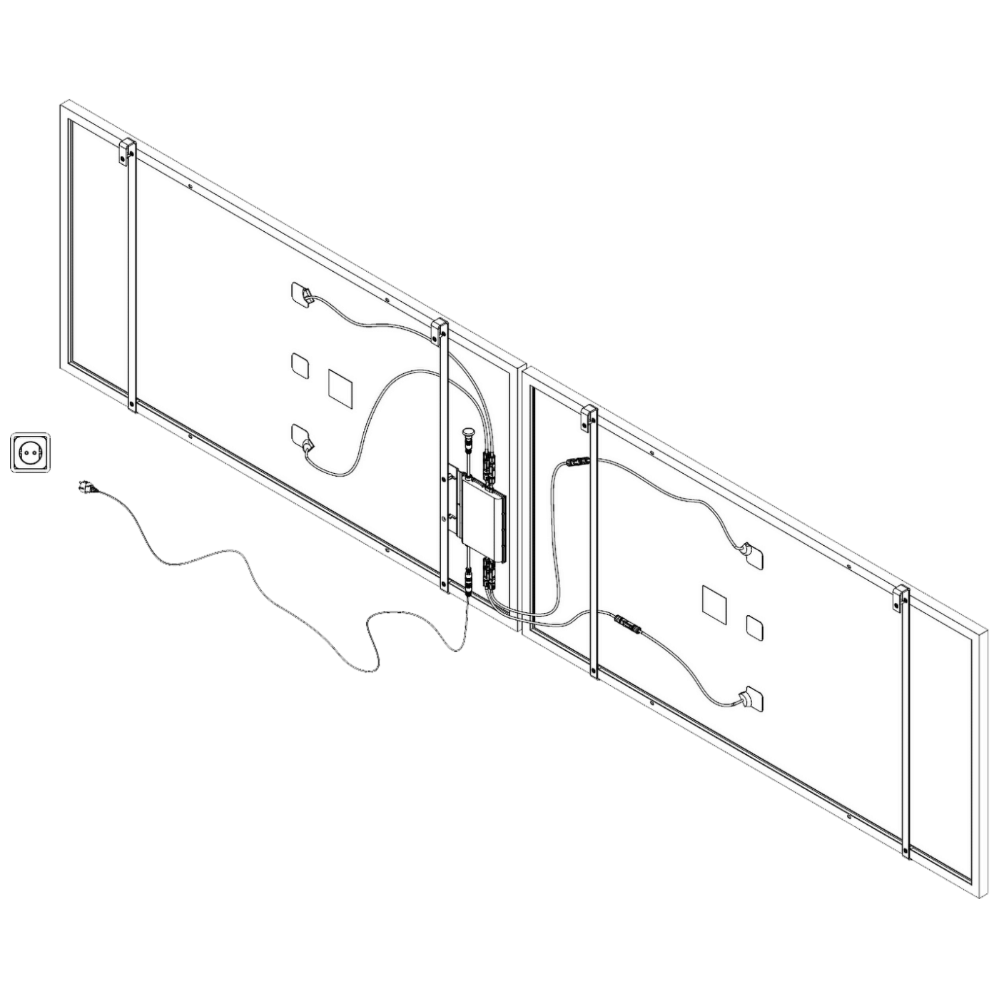 MKM Solarni panel za balkon, set, 800W - PV 800