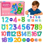 Magnetic Puzzles Activities and Numbers Activities Educational Magnets 26 pcs.