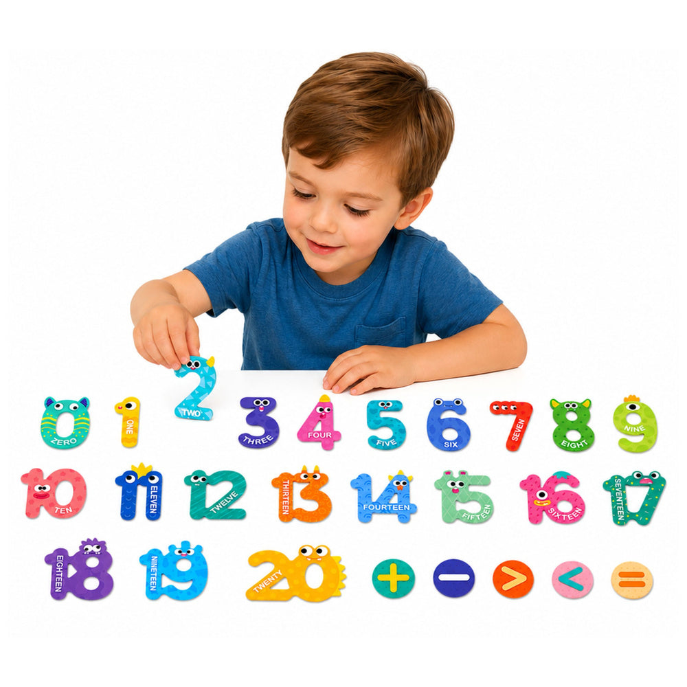 Magnetic Puzzles Activities and Numbers Activities Educational Magnets 26 pcs.