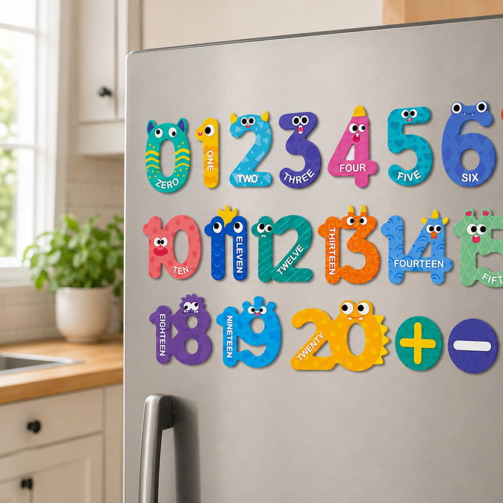 Magnetic Puzzles Activities and Numbers Activities Educational Magnets 26 pcs.