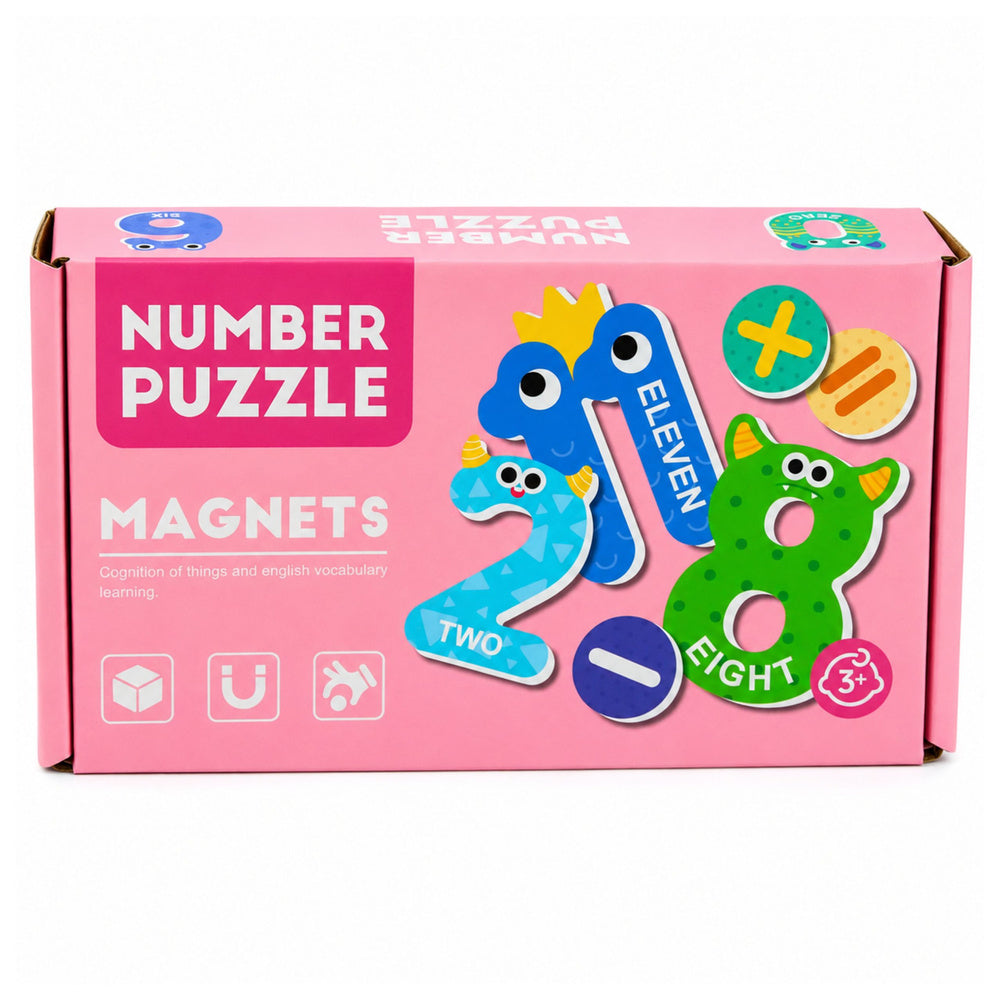 Magnetic Puzzles Activities and Numbers Activities Educational Magnets 26 pcs.