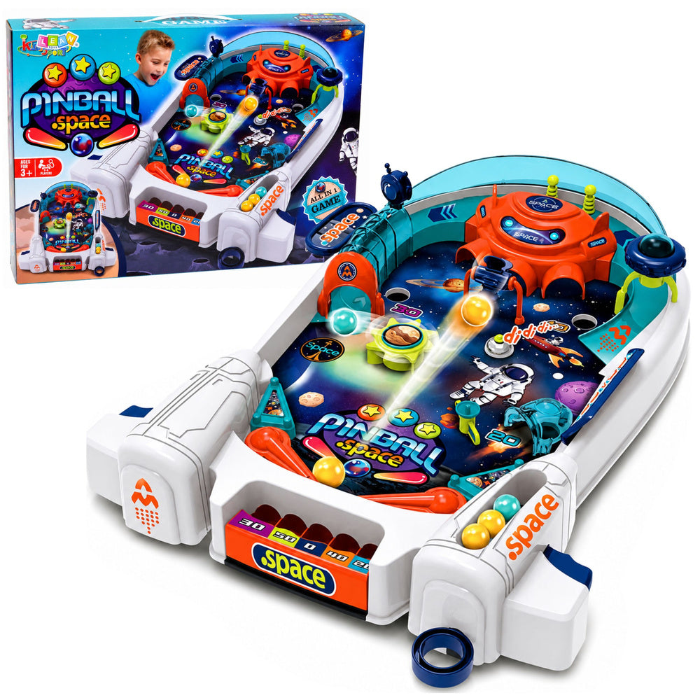 Arcade Game Space Pinball Space Flipper Rocket Obstacles 8 Balls