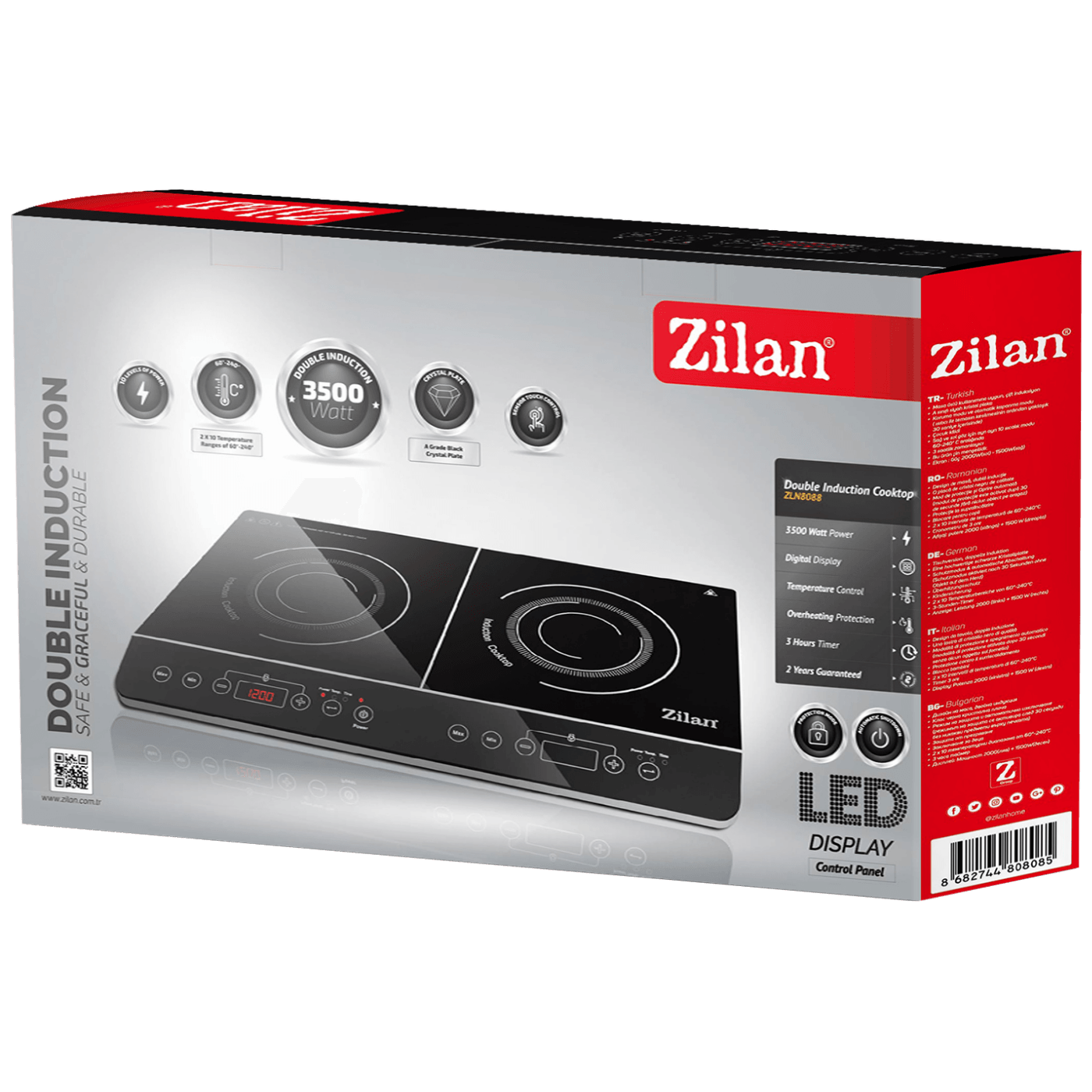 Zilan Indukcijsko kuhalo, 3500 W - ZLN8088