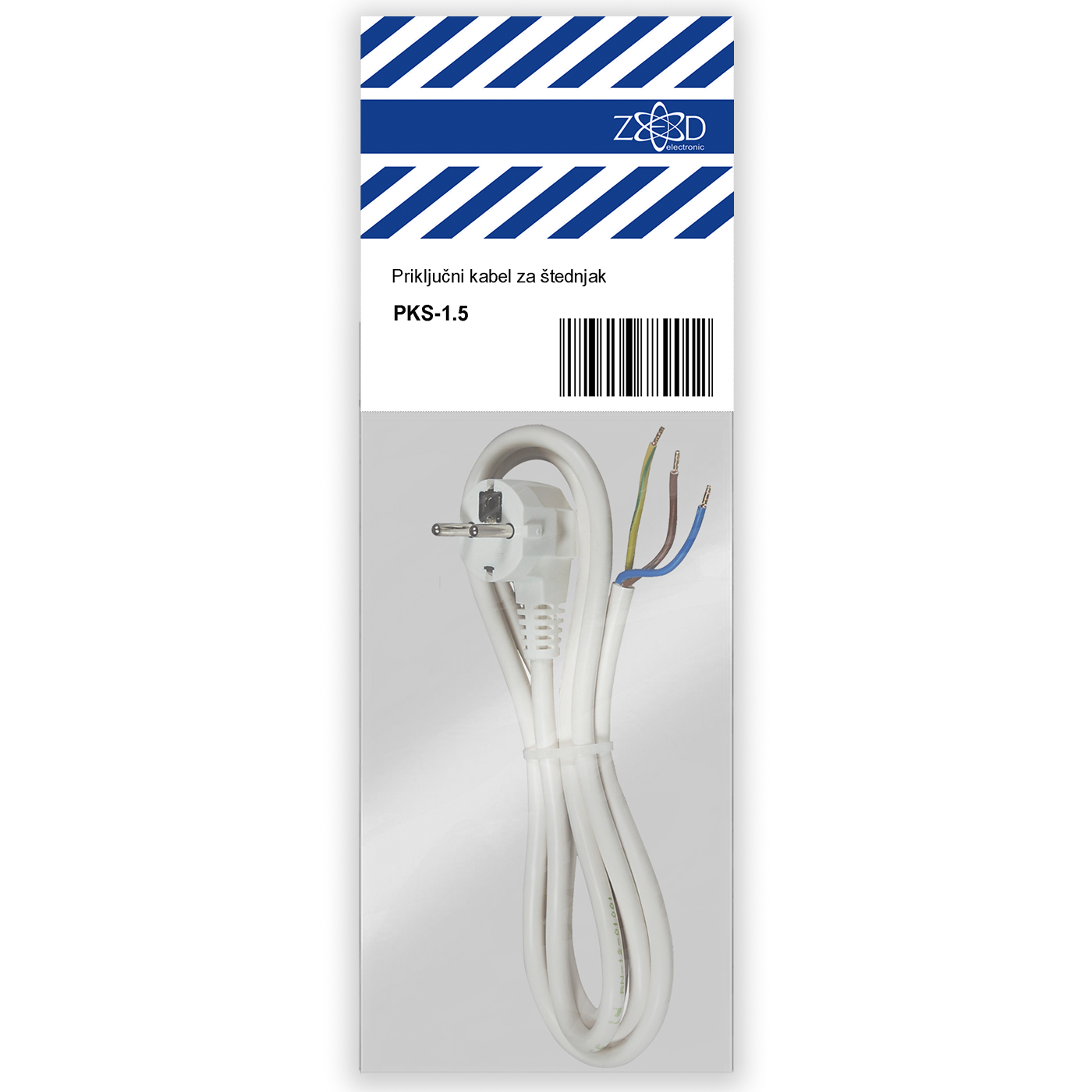 ZED electronic Priključni kabel za štednjak 1,5 metar - PKS-1.5