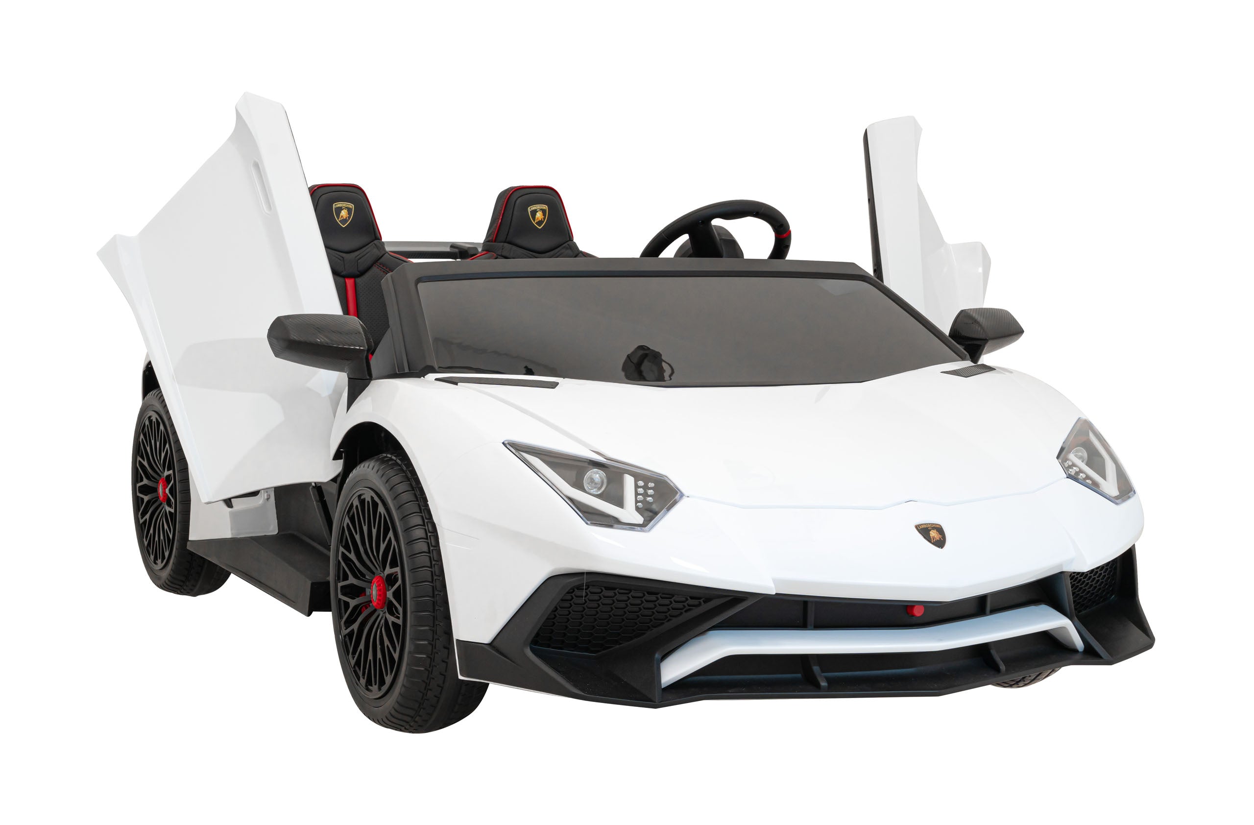 Licencirani auto na akumulator Lamborghini Aventador SV - dvosjed - bijeli