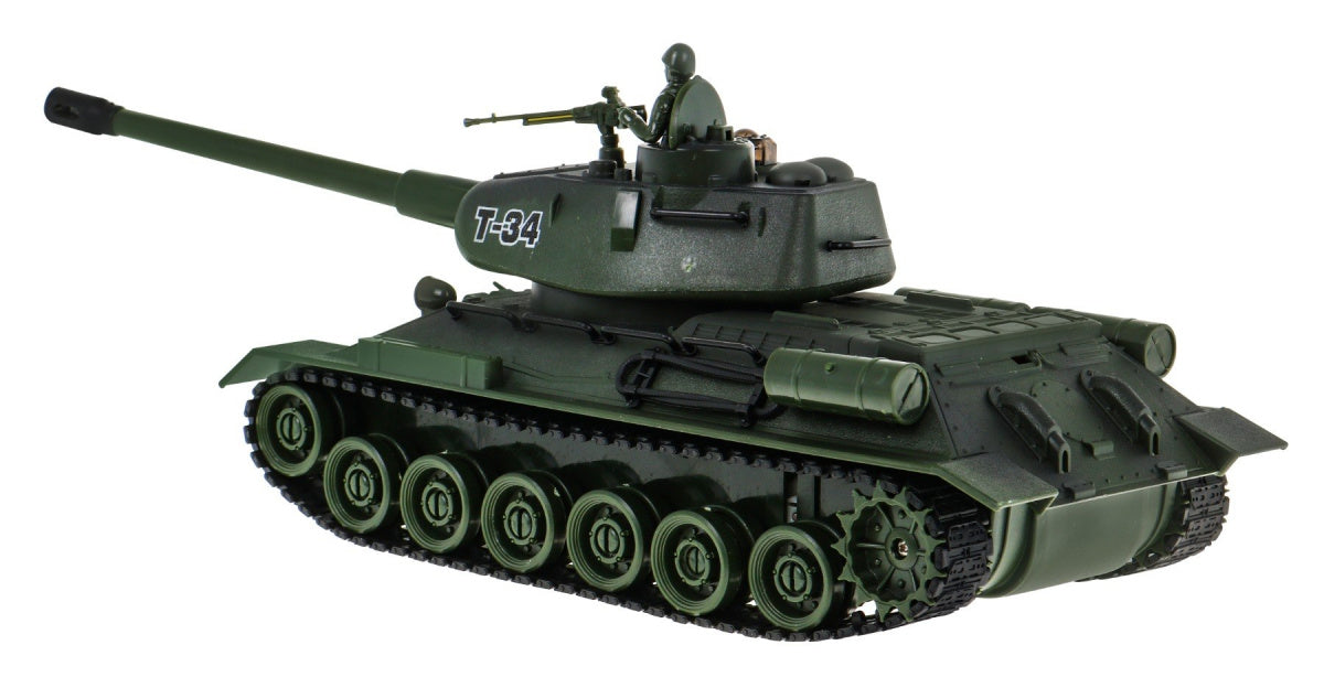 Tenkovi na daljinsko upravljanje 2u1 T-34 u omjeru 1:28 - plavi i zeleni
