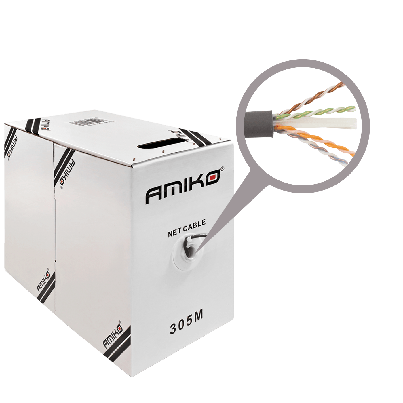 Amiko Mrežni FTP kabel, CAT6, CCA, 305 met - CAT6 FTP CCA 305m