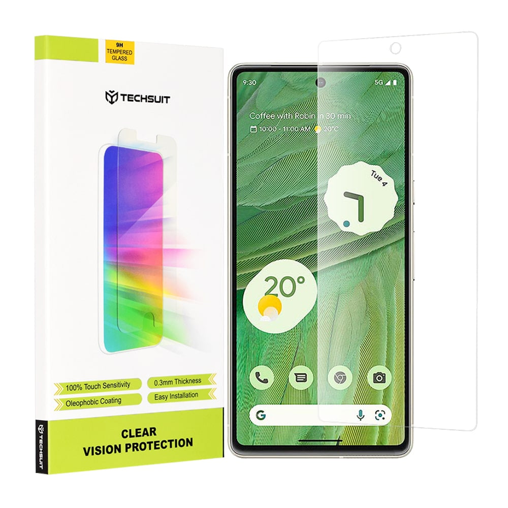 Techsuit – Clear Vision Glass kaljeno staklo za Google Pixel 7 – Prozirno