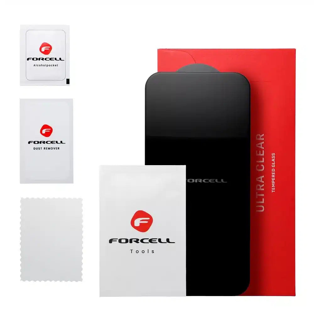 Kaljeno staklo Forcell Ultra Clear Glass za Samsung Galaxy A35 / A55 – crno