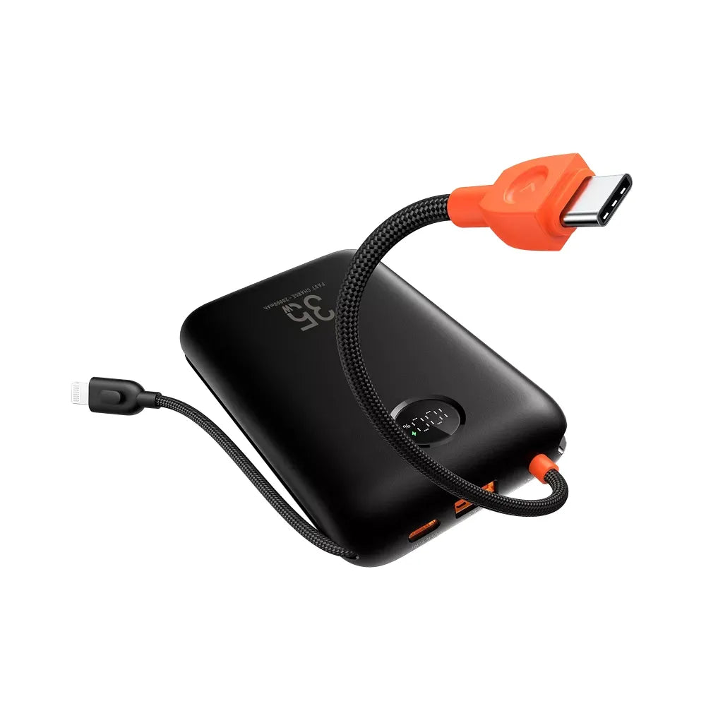 VEGER powerbank 20000 mAh s ugrađenim kabelima Type C / Lightning PD QC3.0 35W K2 (W2068) crni
