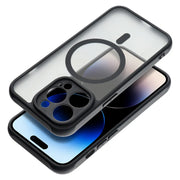 Full Matte Mag Cover maska kompatibilna s MagSafe za iPhone 14 Pro crna