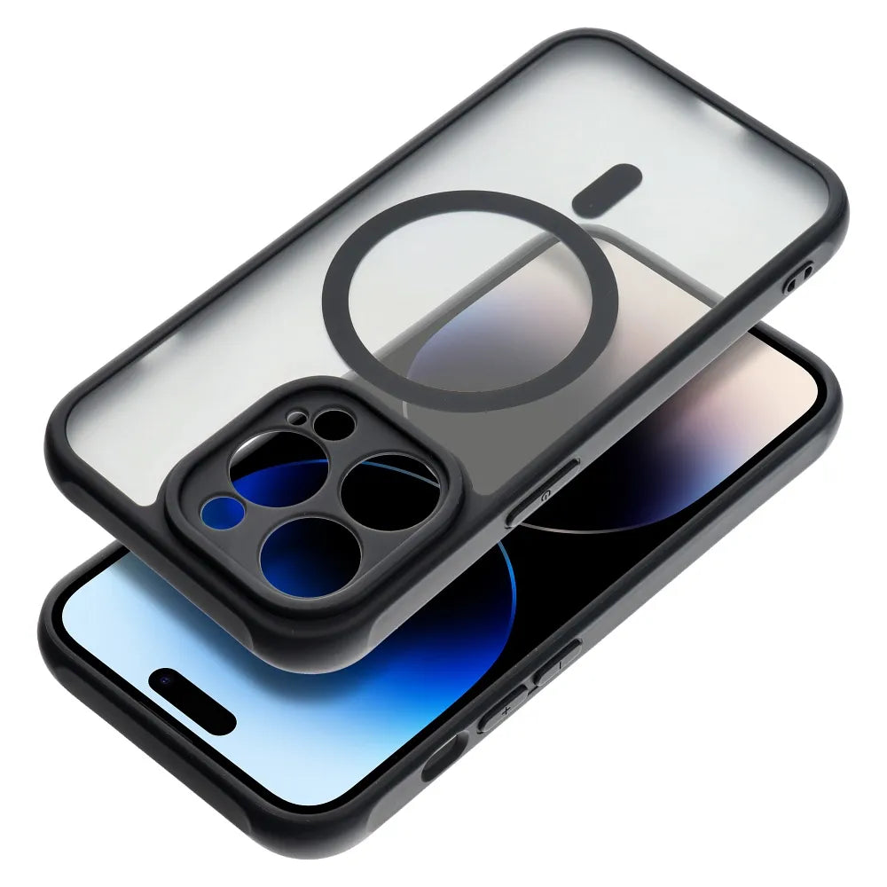 Full Matte Mag Cover maska kompatibilna s MagSafe za iPhone 14 Pro crna
