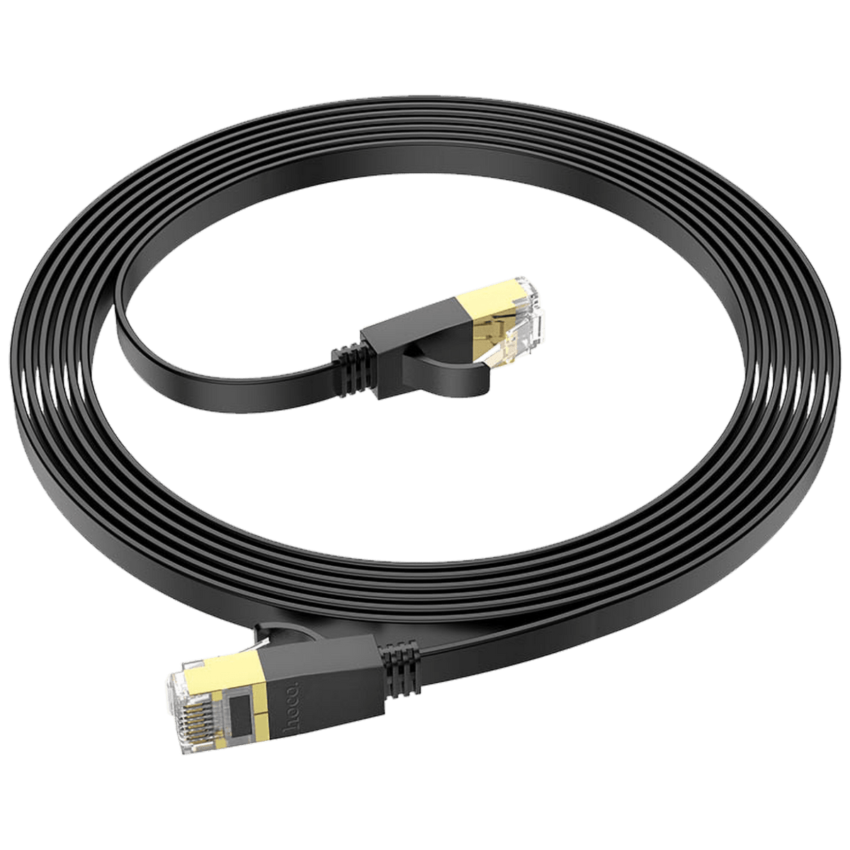 hoco. Mrežni kabl, CAT6, Gigabit Ethernet, flat, 1 met., crna - US07 General, 1 met.